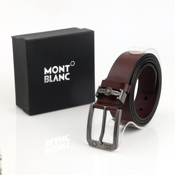 MONT BLANC gents Leather Belt (319) - The Elegant Store