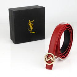 YSL Ladies Leather Belt (241) - The Elegant Store