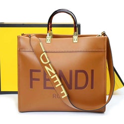 Fendi Sunshine Medium Tote (Brown) - The Elegant Store