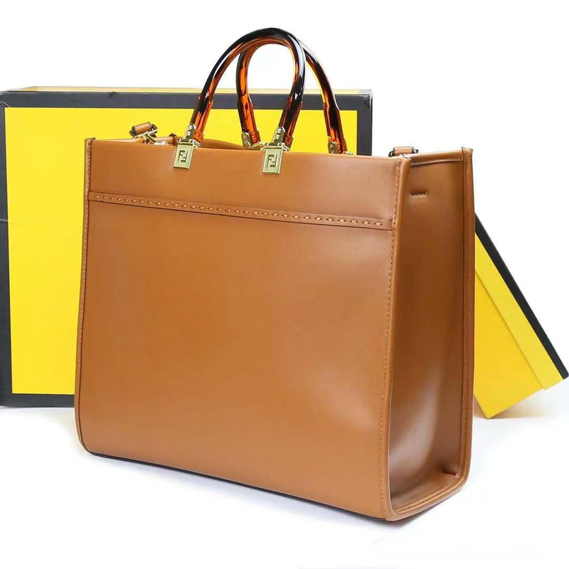 Fendi Sunshine Medium Tote (Brown) - The Elegant Store