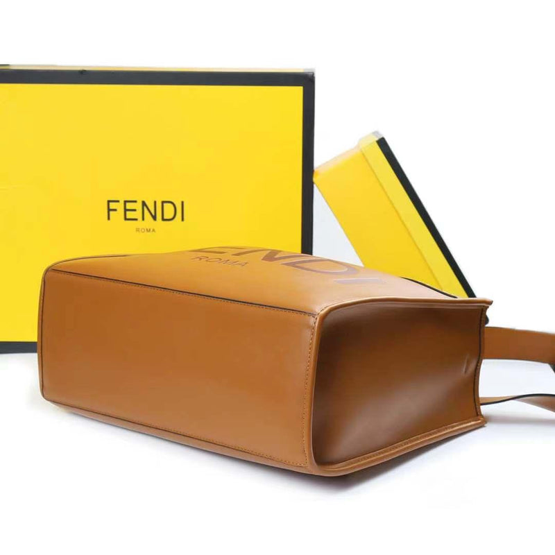 Fendi Sunshine Medium Tote (Brown) - The Elegant Store