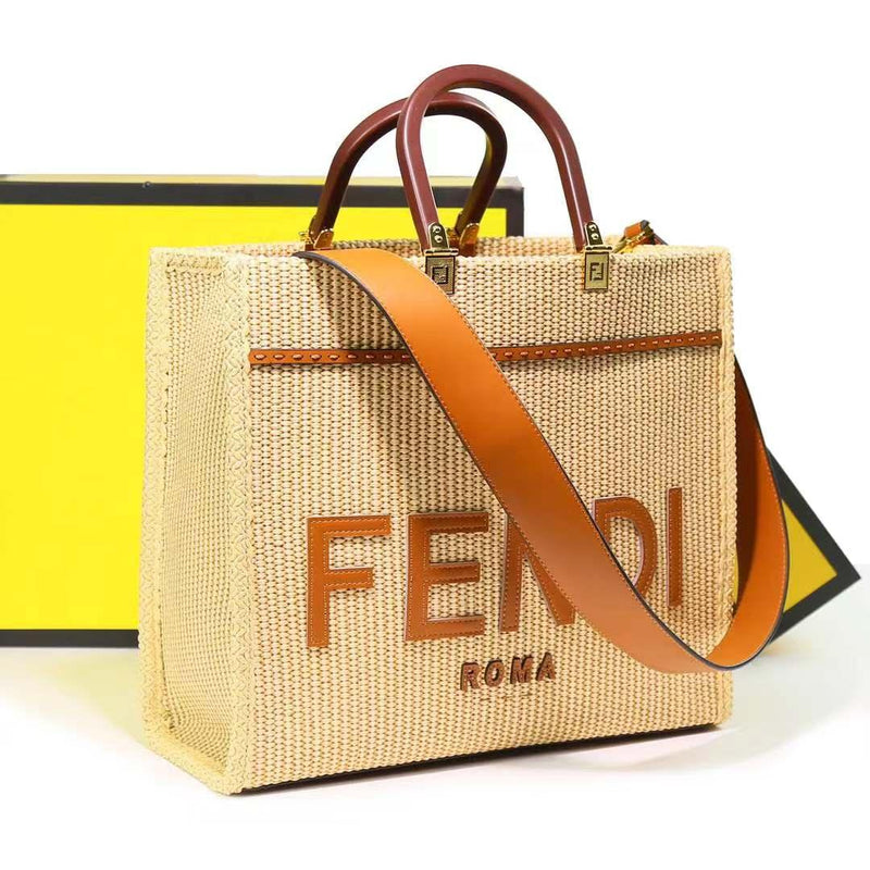 Fendi Sunshine Medium Tote (Off-white) - The Elegant Store