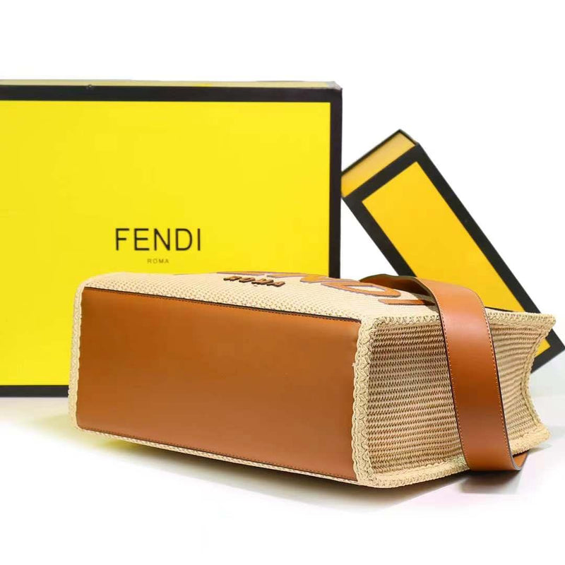 Fendi Sunshine Medium Tote (Off-white) - The Elegant Store