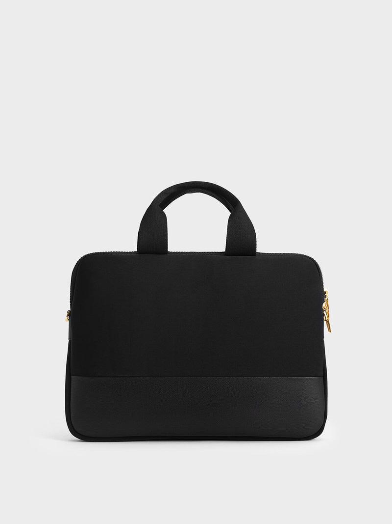CHARLES & KEITH Laptop Bag (BLACK) - The Elegant Store