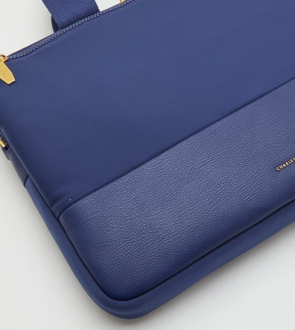 CHARLES & KEITH Laptop Bag (Blue) - The Elegant Store