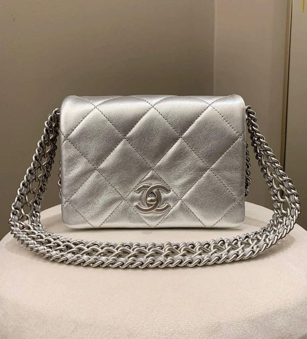 Chanel WOC (Silver)